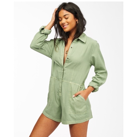 Billabong Gigi Playsuit romper long sleeve - Picture 2 of 7